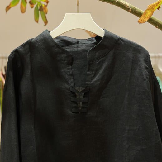 【线上专属】衬衣（男）(1831102-墨黑) 商品图1