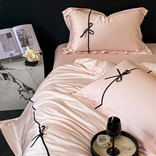 【下架】自然醒天丝棉提花拼色织带四件套NH192 商品图9