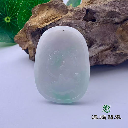 派瑞翡翠 翡翠挂件 糯种 飘翠 商品图2
