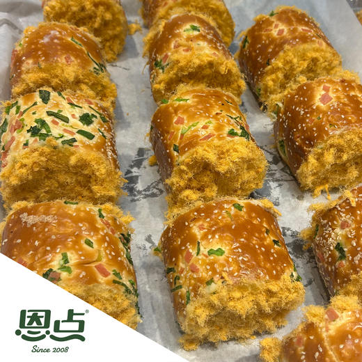 【恩点】肉松卷 | 2个 | 咸甜党的“从心”选择，肉松、沙拉酱和小葱经典搭配，就是香啊！【自提】注：下单6个月内有效，过期将退款，请尽快到店核销 商品图0