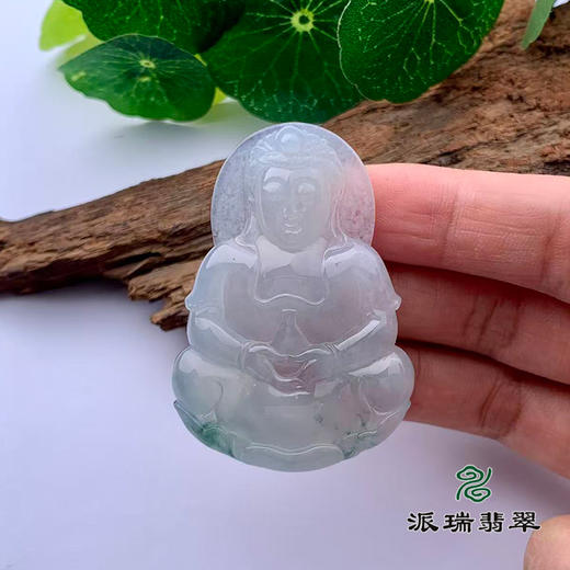 派瑞翡翠 翡翠观音 糯冰 飘花 商品图1