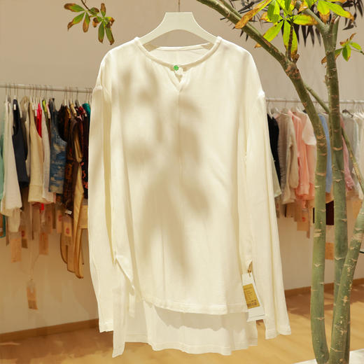 【抖音专属】男士套头衫(1831110本白) 商品图0