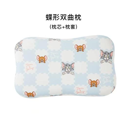 正品猫和老鼠儿童硅胶枕头1-12岁A类护脊防偏头可水洗四季宝宝枕 商品图4