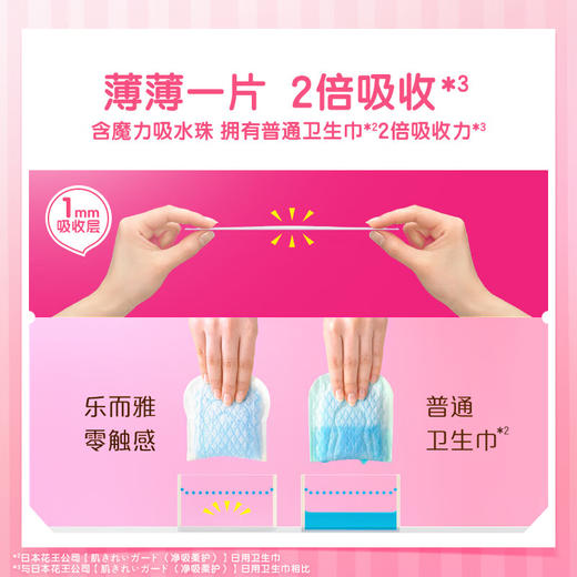 花王乐而雅S日用卫生巾25cm*19片 商品图4