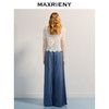 【商场同款】MAXRIENY垂坠感阔腿牛仔长裤女25夏浅牛仔蓝休闲裤(货号:MC86TR253) 商品缩略图3