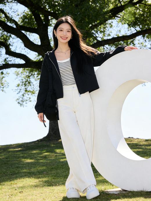 预售 臣禾	【云白弯刀裤】立裁分割时髦廓形休闲裤9261060575 商品图4