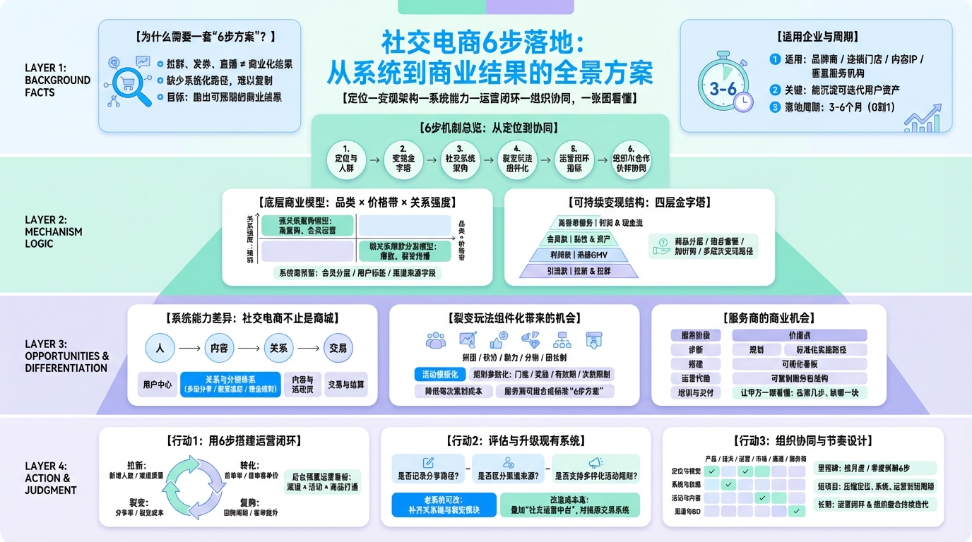 社交电商商业化落地要从哪里入手？
