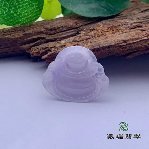 派瑞翡翠 翡翠佛 糯种 浅紫 商品图2