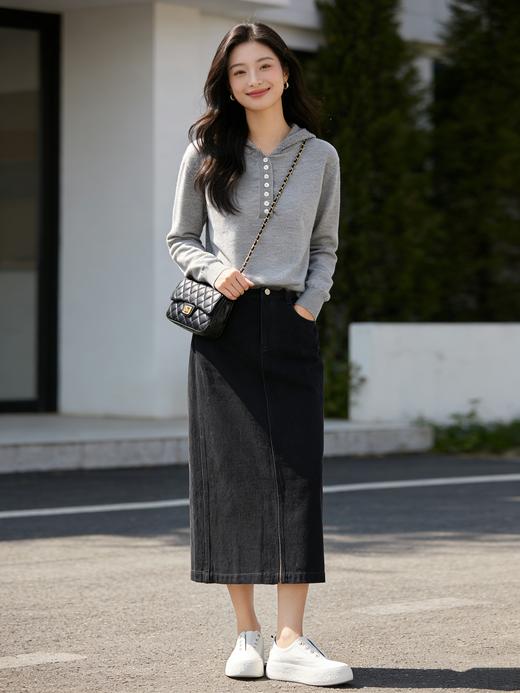 预售 臣禾	【钩花帽衫】连帽休闲套头针织衫	9261090275 商品图4