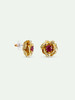 订购6周到｜Les Nereides-gold Mona Lisa roses-金色 玫瑰 粉宝石 耳钉［法国设计师］ 商品缩略图1