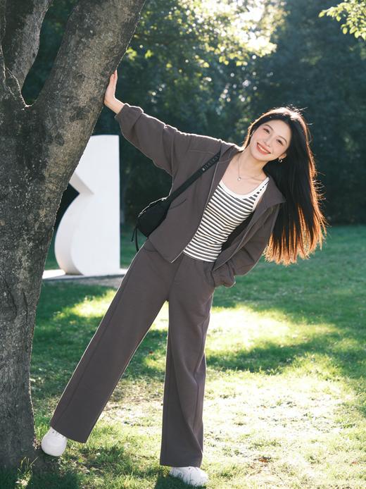 【超值加购54.9】预售 臣禾	【24小时背心】工字条纹背心【93%棉7%氨纶】圆领无袖上衣9261050575 商品图3