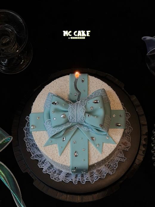 梦幻宝石蝴蝶兰蛋糕【银色钻石、爱心不可食用 仿真花】 商品图1