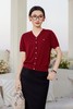 女装26春夏新品V领纽扣天丝短袖2290-20533 商品缩略图3