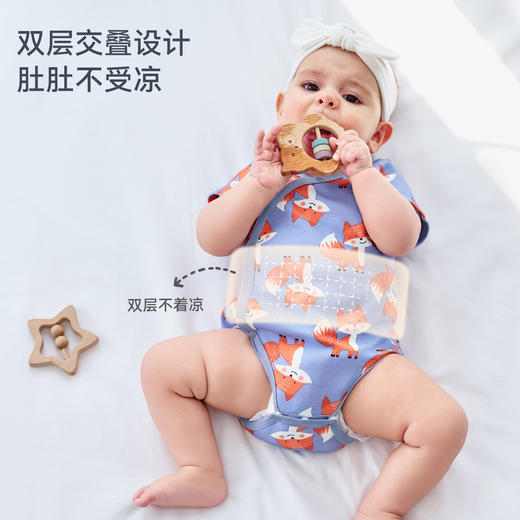 【2026春夏新品】ibaby×outlast太空科技恒温天然矿物银长效抗菌短袖包屁衣（2件装） 商品图4