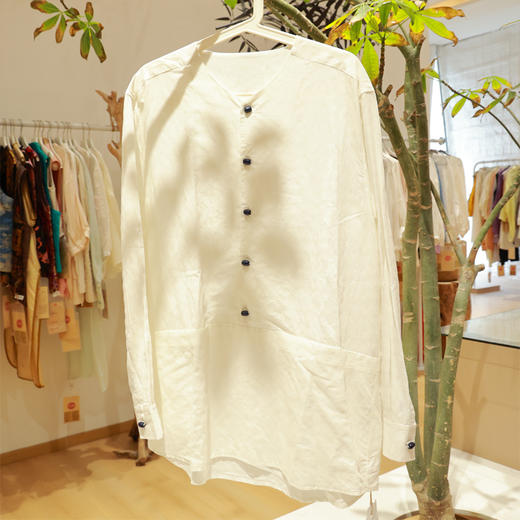 【抖音专属】拼接衬衣（男）(19710925清晰白) 商品图1