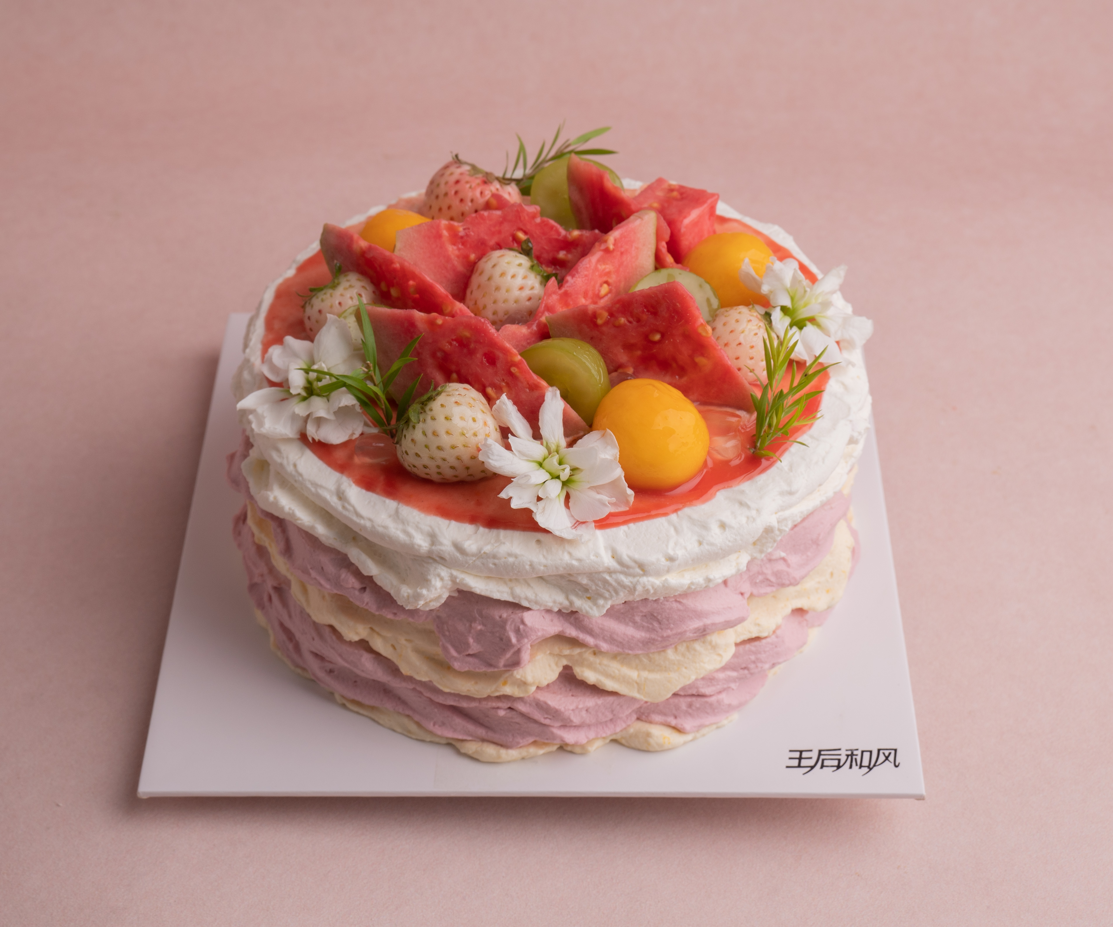 【油画芭乐】抹茶戚风胚+新鲜芭乐+阳光玫瑰青提+芭乐果酱（提前一天预定）