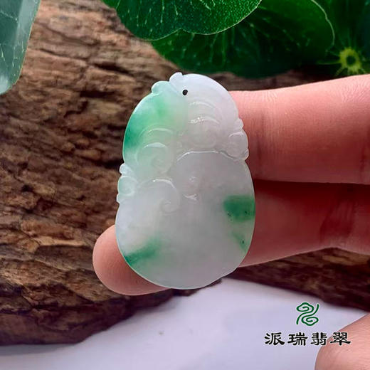 派瑞翡翠 翡翠挂件 糯种 飘花 商品图1