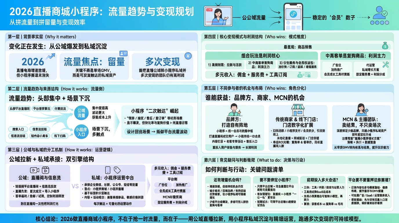 2026年直播商城小程序的流量趋势在哪里