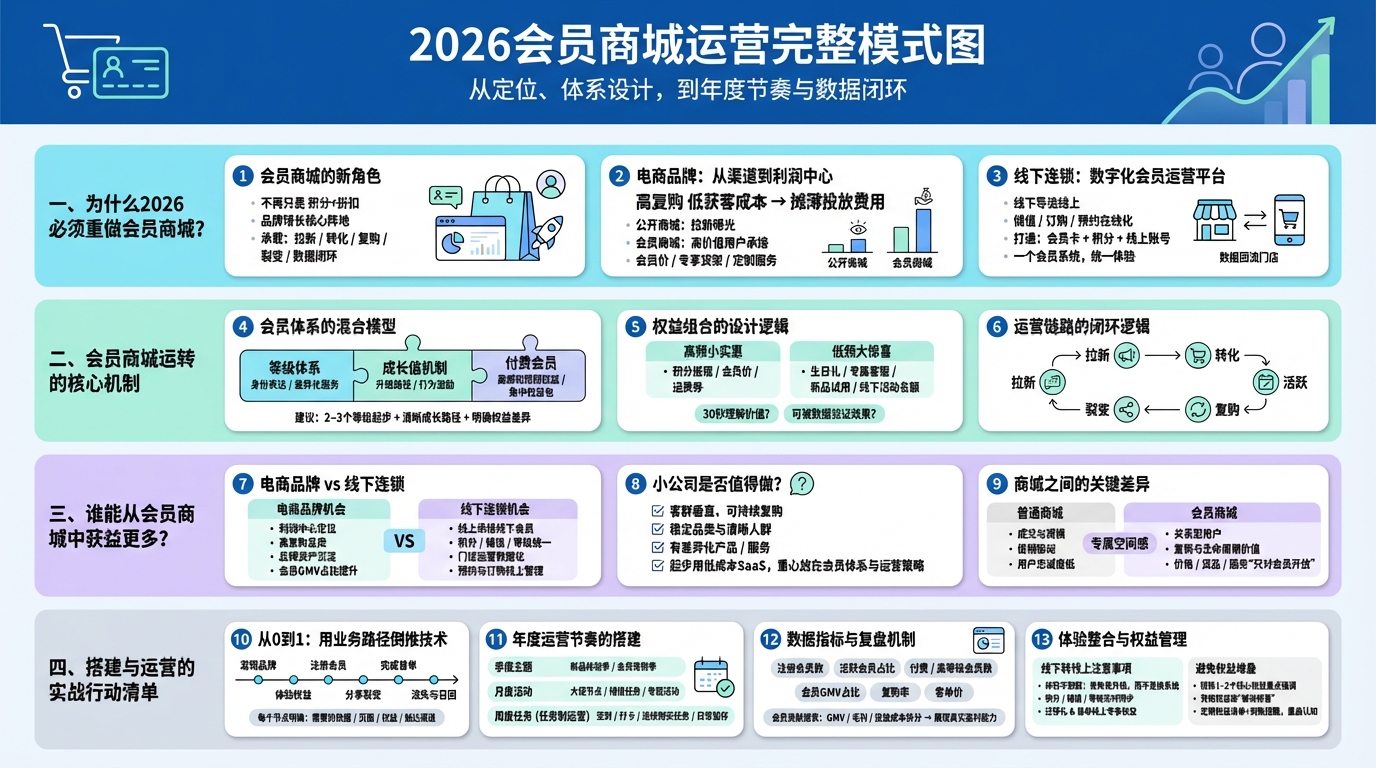 会员商城在2026的定位与商业模式怎么选？