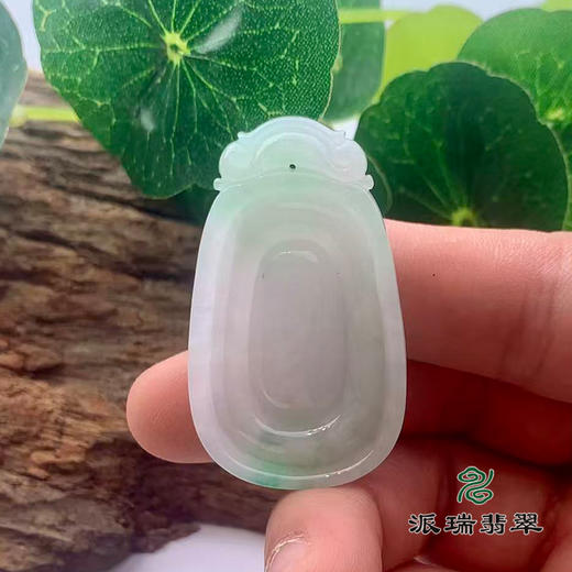 派瑞翡翠 翡翠挂件 糯种 飘花 商品图2