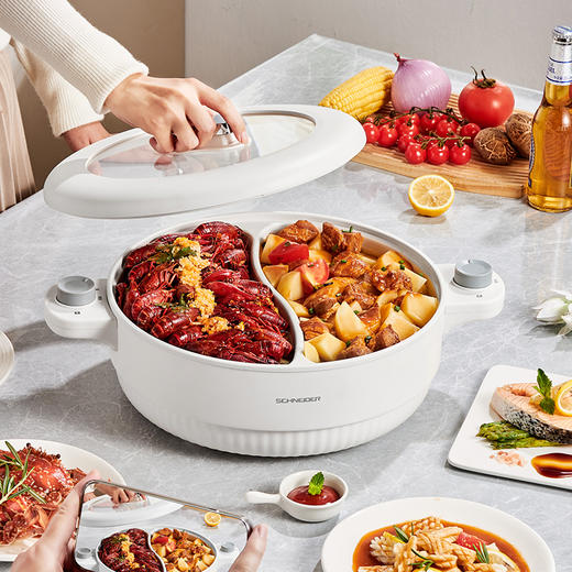 SCHNEIDER（施耐德）鸳鸯电火锅5L SWK-XNL19 商品图5