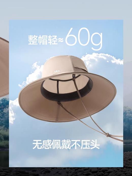 蕉下女士透气渔夫防晒帽AS713 薄灰蓝 商品图1