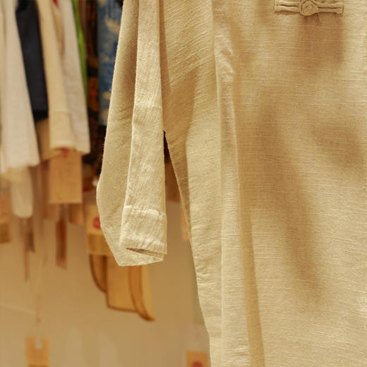 【抖音专属】麻衬衣(40802本麻色) 商品图2