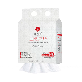 140片由美枝加厚绵柔洁面巾挂式