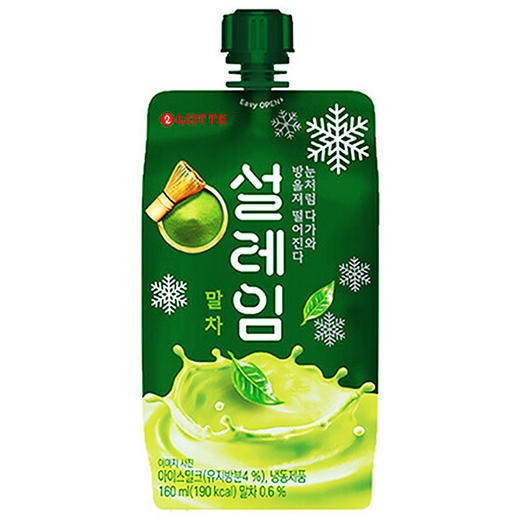 乐天雪来淋抹茶冰淇淋160ml롯데 설레임 말차 빙과 商品图0
