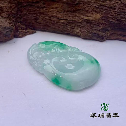 派瑞翡翠 翡翠挂件 糯种 飘花 商品图2