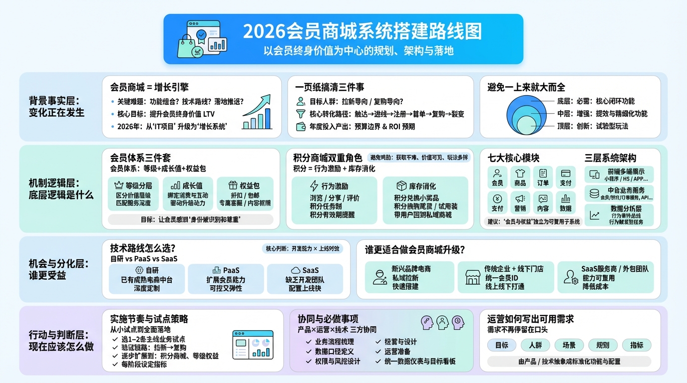 2026年的会员商城整体规划怎么定？