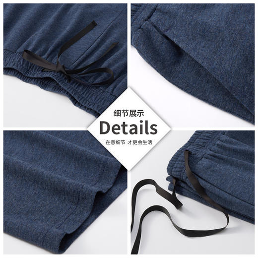 花灰水柔棉男家居短裤GB202650523B 【A43】 商品图3