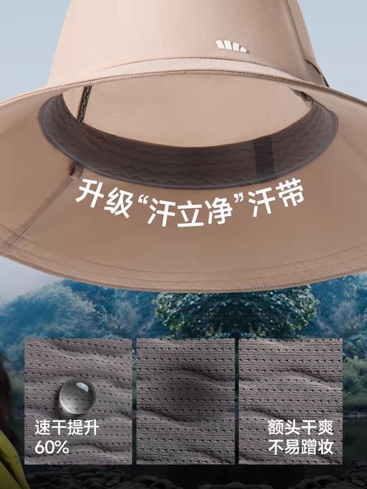 蕉下女士透气渔夫防晒帽AS713 薄灰蓝 商品图2