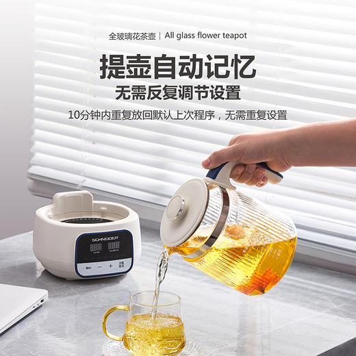 SCHNEIDER（施耐德）全玻璃花茶壶1.3L SWK-XHSL03 商品图2