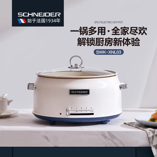 SCHNEIDER（施耐德）分体电火锅5L SWK-XNL03 商品图0