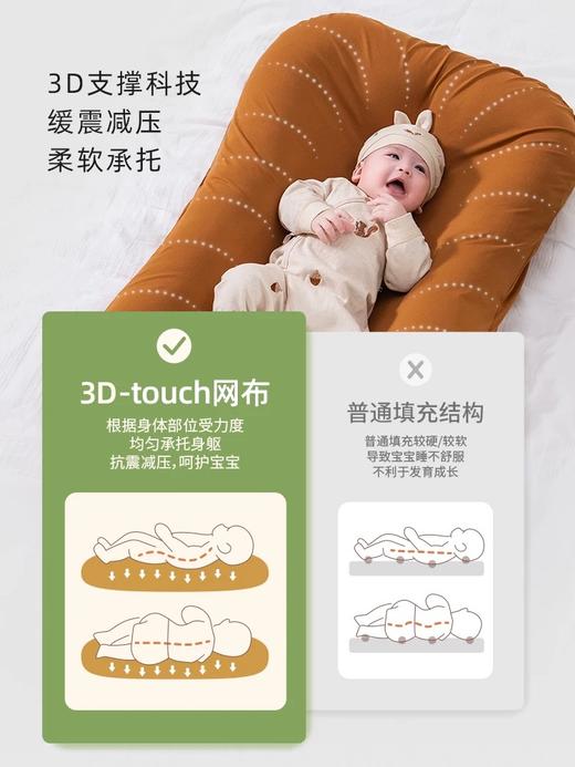 PIMA棉新生仿生安抚睡窝床可移动婴儿床宝宝防压惊便携式床中床跳 商品图4
