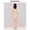MAXRIENY浅藕粉色H型半身裙2026年夏季新款短款透气优雅针织半裙(货号:MF80SK008) 商品缩略图3