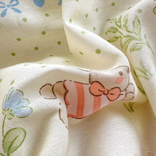 自然醒全棉印花100全棉床上四件套夏天纯棉被套床单宿舍被罩三件套床品NH161 商品图12