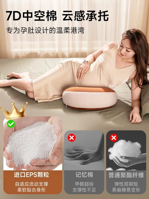 Pima棉自适应悬浮孕妇枕护腰侧卧睡托腹U型枕头怀孕睡觉专用抱枕 商品图2