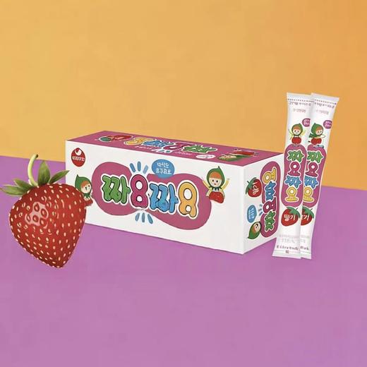 寿尔挤呀挤呀草莓味乳饮品짜요짜요240g 商品图1