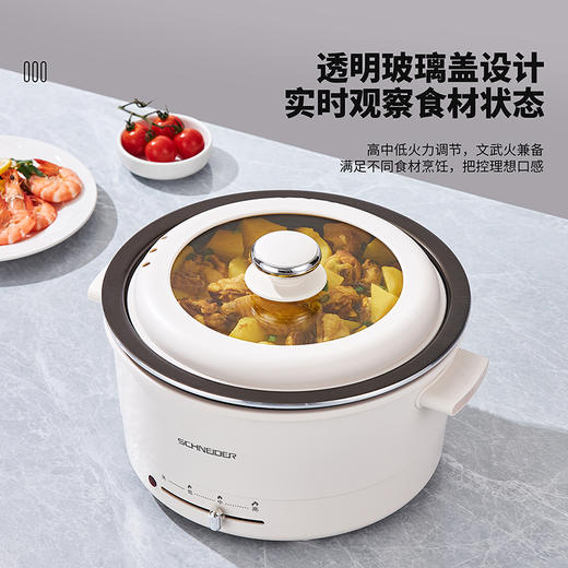 SCHNEIDER（施耐德）电火锅3.5L SWK-XNL17 商品图2