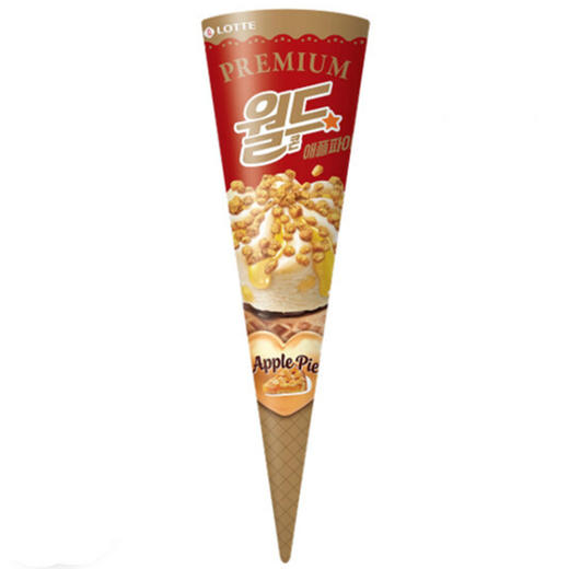 乐天worldcon苹果派甜筒冰淇淋160ml롯데 월드콘 애플파이 商品图0