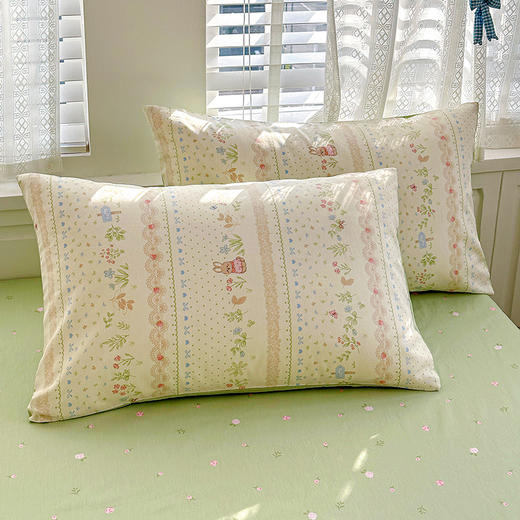 自然醒全棉印花100全棉床上四件套夏天纯棉被套床单宿舍被罩三件套床品NH161 商品图13