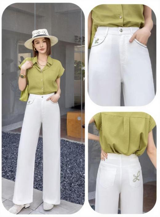 女装26春夏新品阔腿牛仔长裤2235-D9292 商品图1