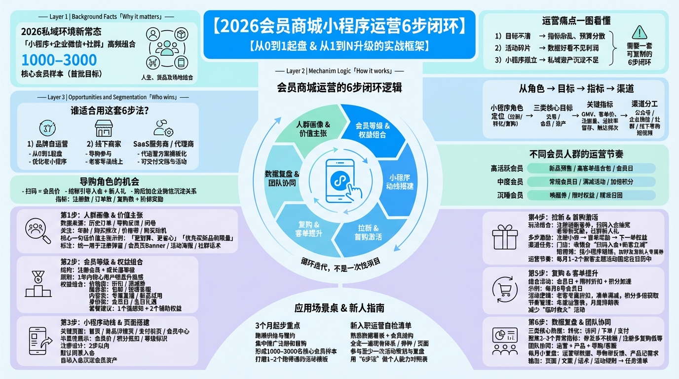 一、2026会员商城小程序运营先想清什么？