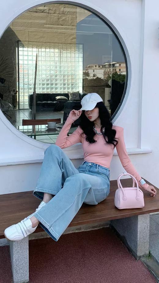 女装26春夏新品阔腿牛仔长裤2235-D9292 商品图1