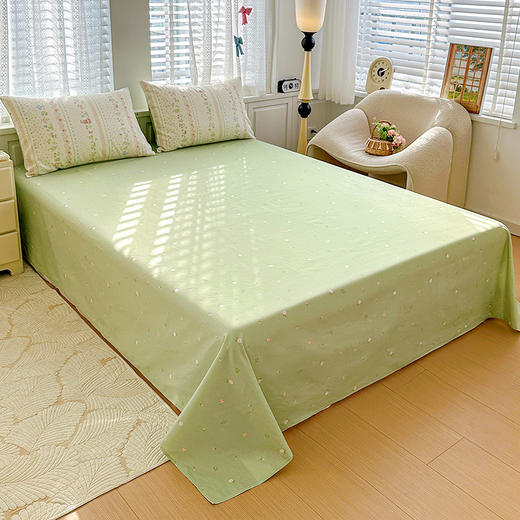 自然醒全棉印花100全棉床上四件套夏天纯棉被套床单宿舍被罩三件套床品NH161 商品图14