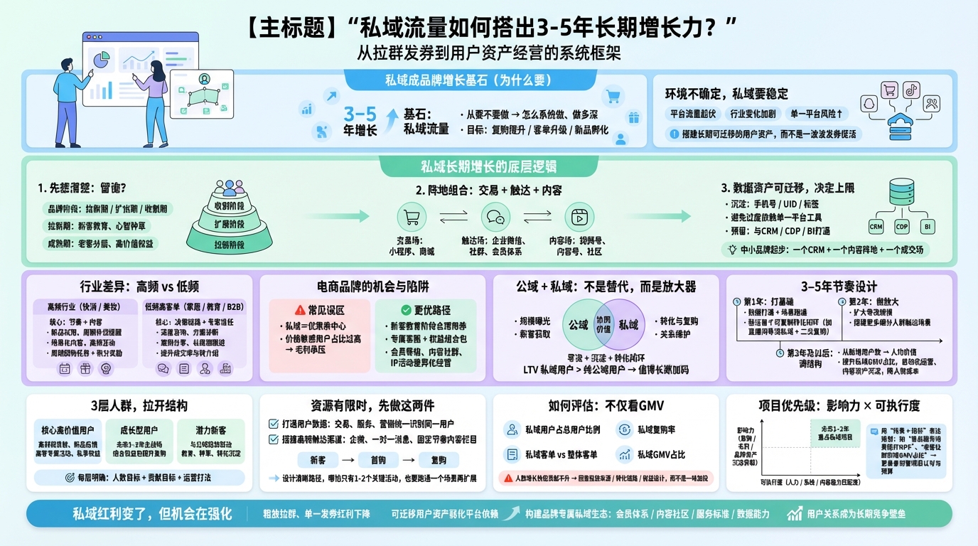 私域布局先做什么，才能撑住3-5年？
