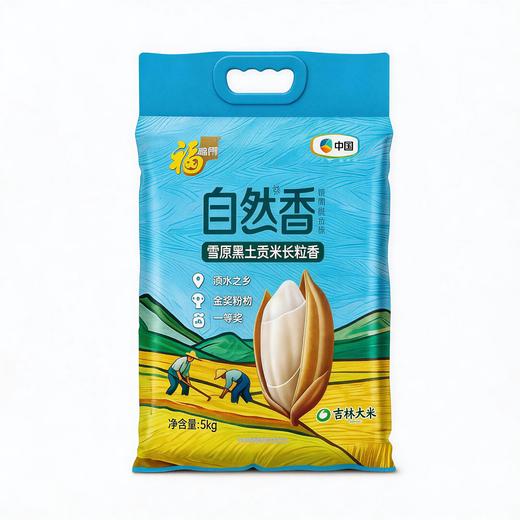 【福临门】雪原黑土贡米 5kg | 金奖品质·吉林贡米之乡 | 长粒香Q弹有嚼劲 商品图0