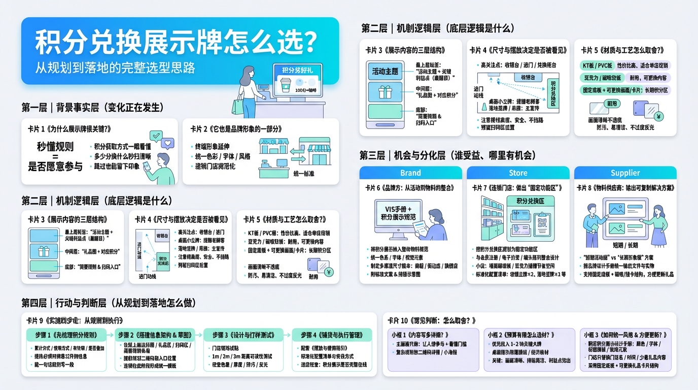 积分兑换展示牌的核心作用是什么？